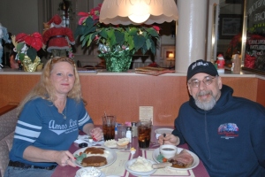 Brenda and I at The Brownstone Cafe